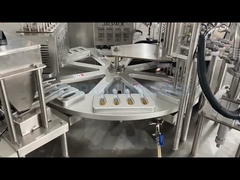 Automatische roterende beker vulmachine afdichtmachine lepel honingbeker vulmachine plastic verpakking