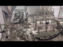 Machines voor het afdichten en verpakken van bekertjes met drie koppen, met rolfilmverzegeling en dekselkap