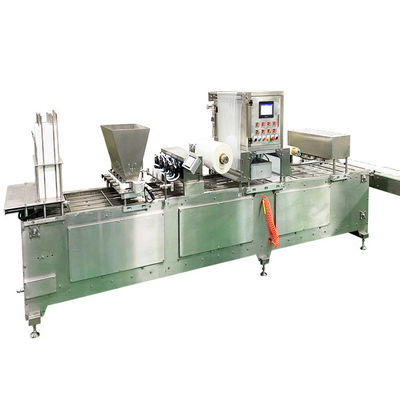 kopen Voedselproducten Vacuüm Plastic Tray Sealing Machine 5,5 kW Vermogen Voor Tray Sealing online manufacture