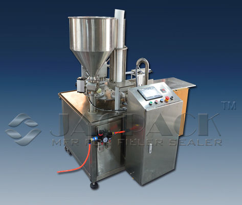 kopen Plastic Cup Filling Sealing Machine Liquid Sauce Form Fill Seal Touch Screen Operatie online manufacture