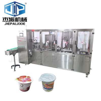 kopen Touchscreen bedieningssysteem Plastic Cup Filling Sealing Machine met ±1% vulfout online manufacture
