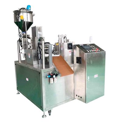 Automatische roterende beker vulmachine afdichtmachine lepel honingbeker vulmachine plastic verpakking