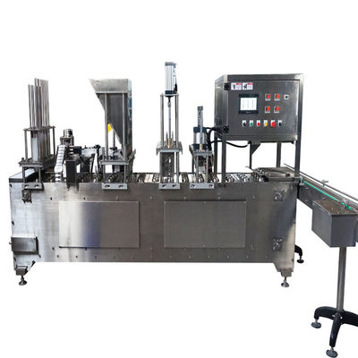 Verpakkingsmachine voor het verpakken van voedsel met 50-250 ml bekerteller