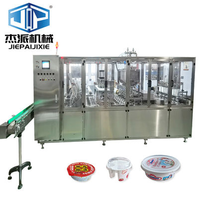Touchscreen Plastic Cup Filling Capping Sealing Machine voor vloeibare voedingsmiddelen