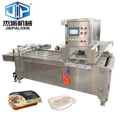 PP / Aluminium folie bak verpakking Automatische afdichting machine Geavanceerde technologie voor voedsel distributiecentrum