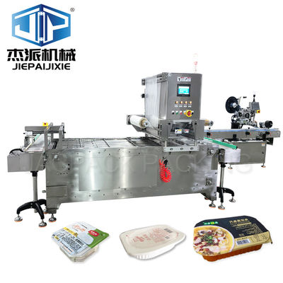 De tray afdichting en etikettering machine voor gedroogd gedroogd fruit en dikke saus container