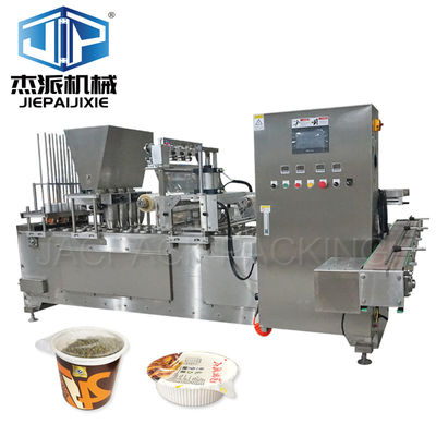 Plastic Cup Filling Sealing Machine met touchscreen bedieningssysteem voor kokosmeel vervangende cup vullen